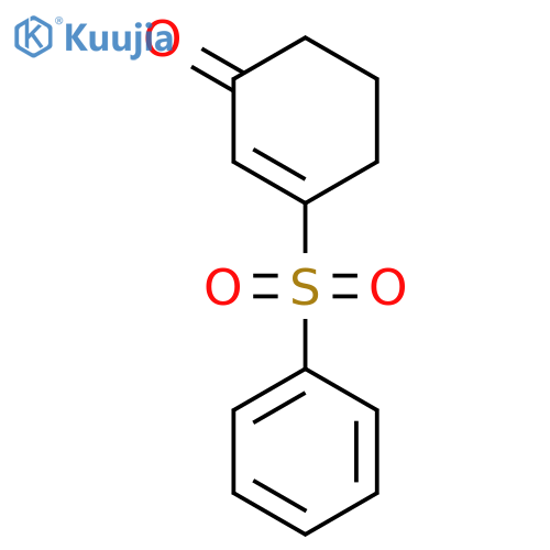 2-Cyclohexen-1-one, 3-(phenylsulfonyl)- structure