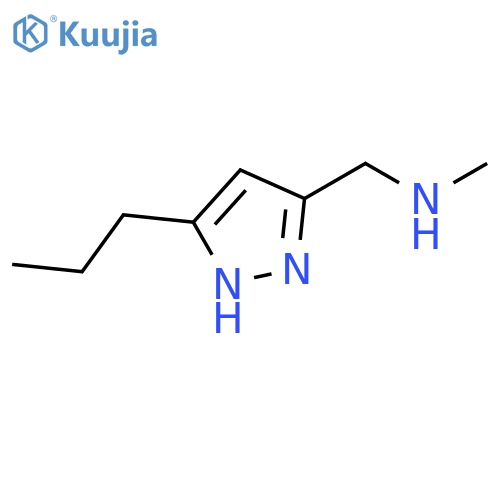N-Methyl-1-(5-propyl-1H-pyrazol-3-yl)methanamine structure