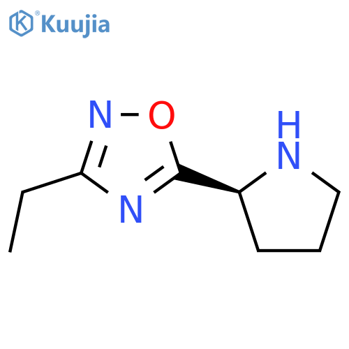 1,2,4-OXADIAZOLE, 3-ETHYL-5-(2S)-2-PYRROLIDINYL- structure