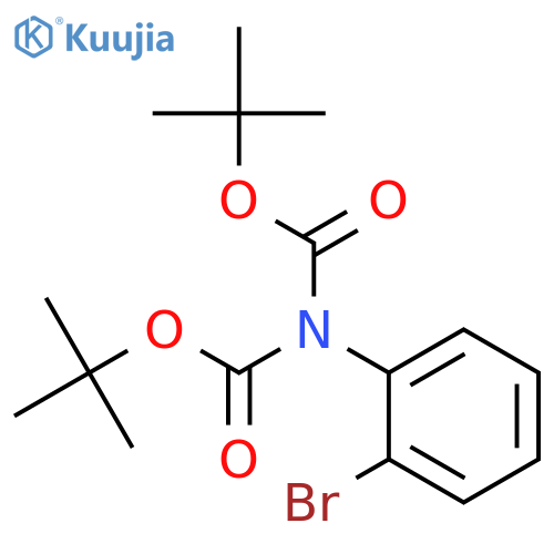 Imidodicarbonic acid, (2-bromophenyl)-, bis(1,1-dimethylethyl) ester structure