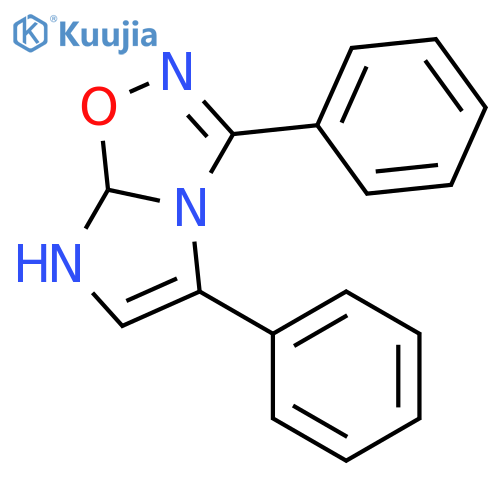 Imidazo[1,2-d]-1,2,4-oxadiazole, 7,7a-dihydro-3,5-diphenyl- structure