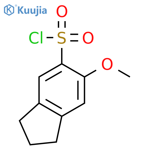 6-methoxy-2,3-dihydro-1H-indene-5-sulfonyl chloride structure