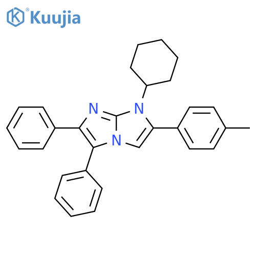 1H-Imidazo[1,2-a]imidazole, 1-cyclohexyl-2-(4-methylphenyl)-5,6-diphenyl- structure
