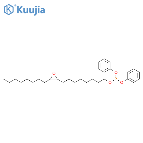 Phosphorous acid, 8-(3-octyloxiranyl)octyl diphenyl ester structure