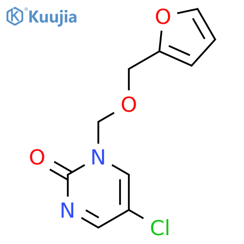 2(1H)-Pyrimidinone, 5-chloro-1-[(2-furanylmethoxy)methyl]- structure