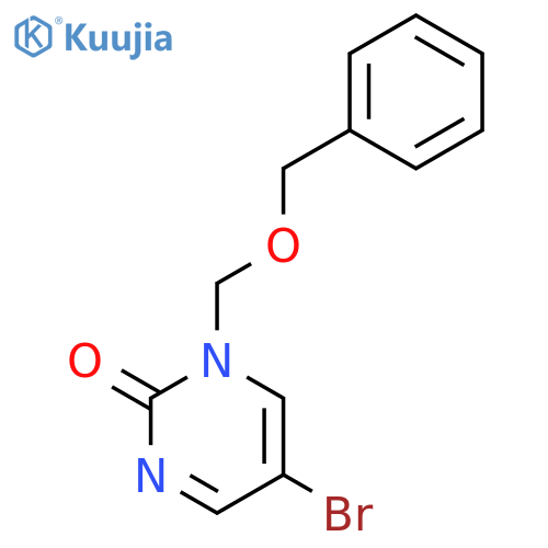 2(1H)-Pyrimidinone, 5-bromo-1-[(phenylmethoxy)methyl]- structure
