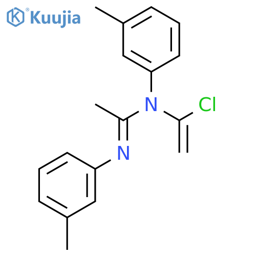 Ethanimidamide, N-(1-chloroethenyl)-N,N'-bis(3-methylphenyl)- structure