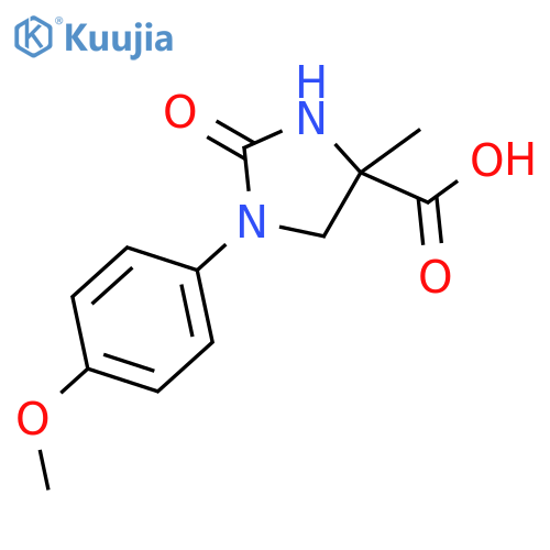 4-Imidazolidinecarboxylic acid, 1-(4-methoxyphenyl)-4-methyl-2-oxo- structure