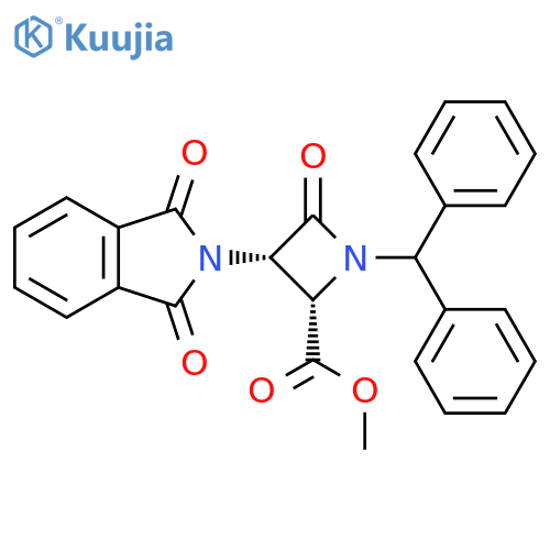 2-Azetidinecarboxylic acid,3-(1,3-dihydro-1,3-dioxo-2H-isoindol-2-yl)-1-(diphenylmethyl)-4-oxo-,methyl ester, cis- structure
