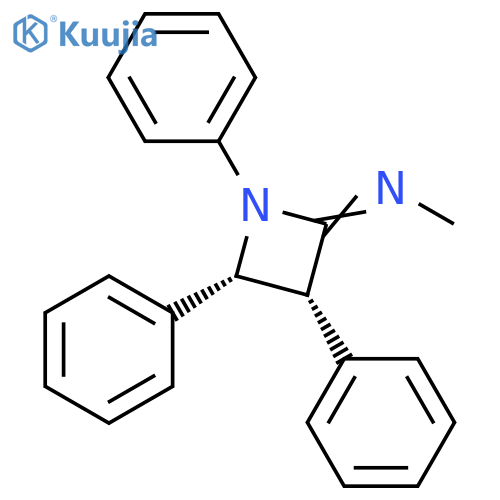 Methanamine, N-(1,3,4-triphenyl-2-azetidinylidene)-, cis- structure