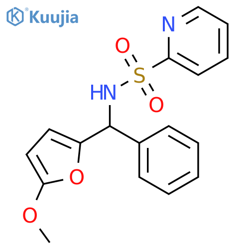 2-PYRIDINESULFONAMIDE, N-[(5-METHOXY-2-FURANYL)PHENYLMETHYL]- structure