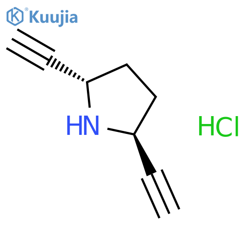 PYRROLIDINE, 2,5-DIETHYNYL-, HYDROCHLORIDE, (2S,5S)- structure