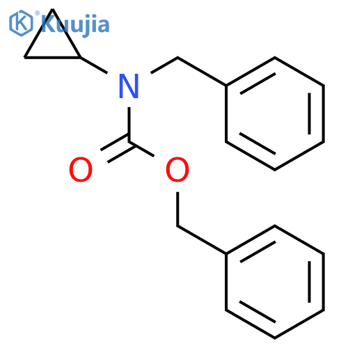 Carbamic acid, cyclopropyl(phenylmethyl)-, phenylmethyl ester structure