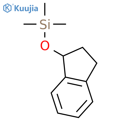 Silane, [(2,3-dihydro-1H-inden-1-yl)oxy]trimethyl- structure