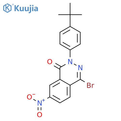 1(2H)-Phthalazinone, 4-bromo-2-[4-(1,1-dimethylethyl)phenyl]-7-nitro- structure