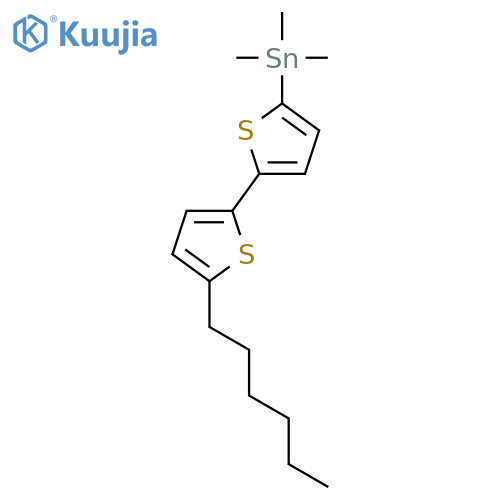 Stannane, (5'-hexyl[2,2'-bithiophen]-5-yl)trimethyl- structure
