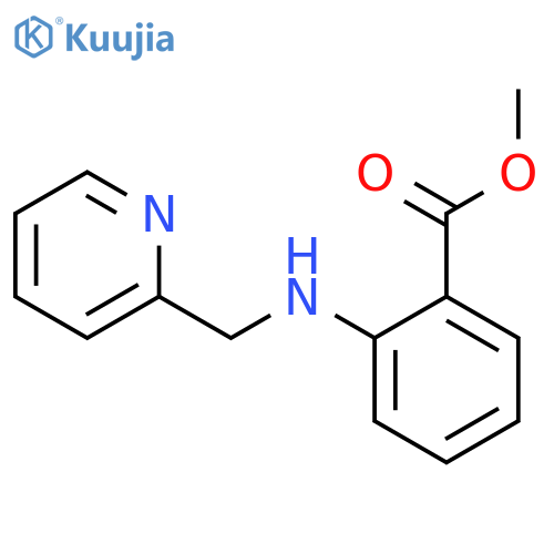 Benzoic acid, 2-[(2-pyridinylmethyl)amino]-, methyl ester structure