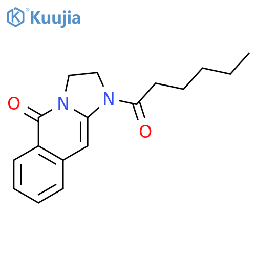 Imidazo[1,2-b]isoquinolin-5(1H)-one, 2,3-dihydro-1-(1-oxohexyl)- structure