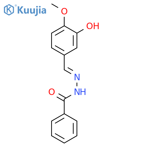 BENZOIC ACID, (2E)-[(3-HYDROXY-4-METHOXYPHENYL)METHYLENE]HYDRAZIDE structure