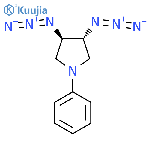 PYRROLIDINE, 3,4-DIAZIDO-1-PHENYL-, (3R,4R)- structure