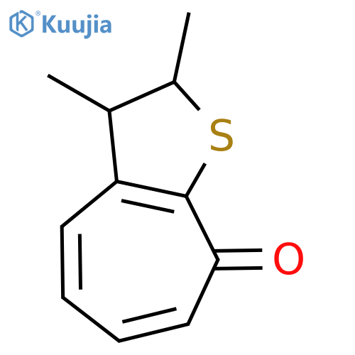 8H-Cyclohepta[b]thiophen-8-one, 2,3-dihydro-2,3-dimethyl-, trans- structure