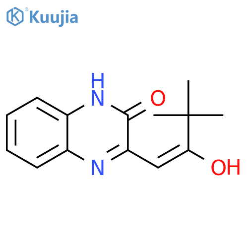 2(1H)-Quinoxalinone, 3-(2-hydroxy-3,3-dimethyl-1-butenyl)- structure