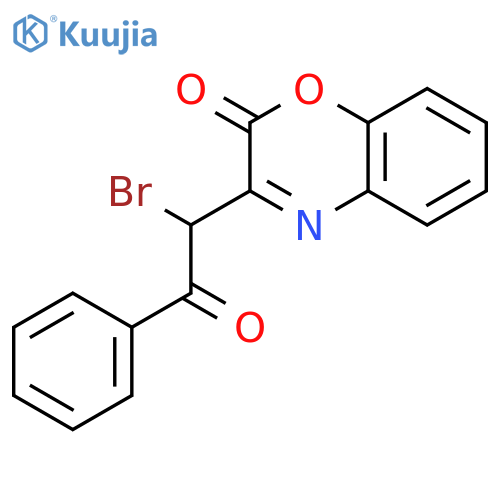 2H-1,4-Benzoxazin-2-one, 3-(1-bromo-2-oxo-2-phenylethyl)- structure