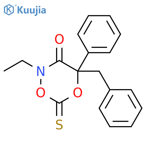 2H-1,5,2-Dioxazin-3(4H)-one,2-ethyl-4-phenyl-4-(phenylmethyl)-6-thioxo- structure
