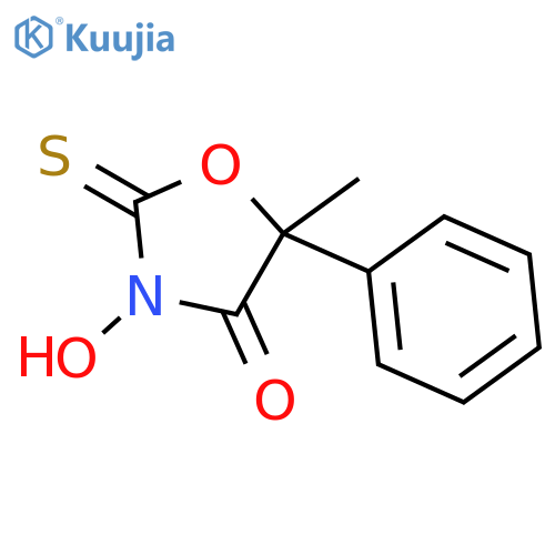 4-Oxazolidinone, 3-hydroxy-5-methyl-5-phenyl-2-thioxo- structure