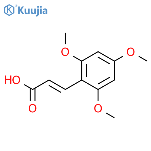 3-(2,4,6-trimethoxyphenyl)prop-2-enoic acid structure