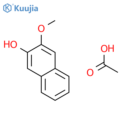 2-Naphthalenol, 3-methoxy-, acetate structure