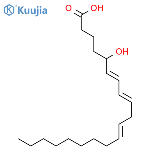 6,8,11-Eicosatrienoicacid, 5-hydroxy-, (6E,8Z,11Z)- structure