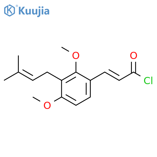2-Propenoyl chloride, 3-[2,4-dimethoxy-3-(3-methyl-2-butenyl)phenyl]-, (E)- (9CI) structure
