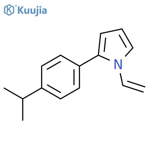 1H-Pyrrole, 1-ethenyl-2-[4-(1-methylethyl)phenyl]- structure