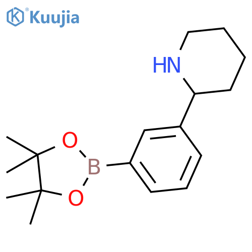 PIPERIDINE, 2-[3-(4,4,5,5-TETRAMETHYL-1,3,2-DIOXABOROLAN-2-YL)PHENYL]- structure