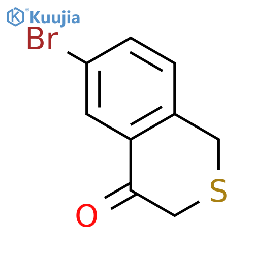 6-bromo-3,4-dihydro-1H-2-benzothiopyran-4-one structure
