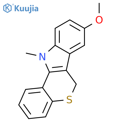 [1]Benzothiopyrano[4,3-b]indole, 6,11-dihydro-8-methoxy-11-methyl- structure