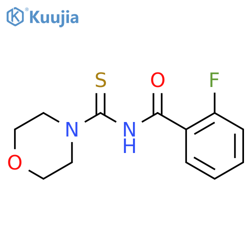 Benzamide, 2-fluoro-N-(4-morpholinylthioxomethyl)- structure