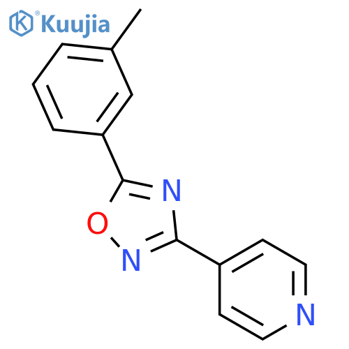 Pyridine, 4-[5-(3-methylphenyl)-1,2,4-oxadiazol-3-yl]- structure