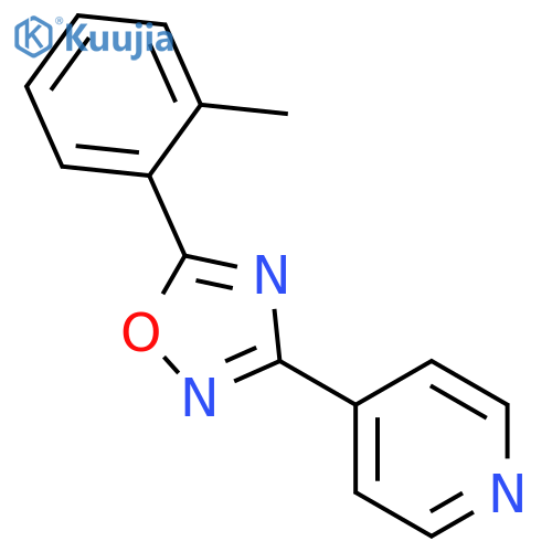 Pyridine, 4-[5-(2-methylphenyl)-1,2,4-oxadiazol-3-yl]- structure
