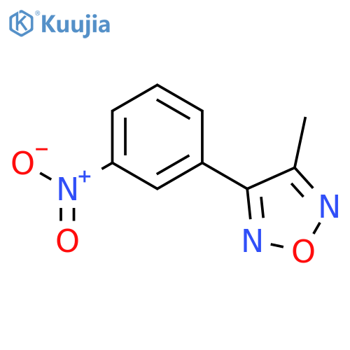 1,2,5-Oxadiazole, 3-methyl-4-(3-nitrophenyl)- structure