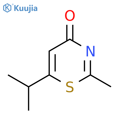 4H-1,3-Thiazin-4-one, 2-methyl-6-(1-methylethyl)- structure