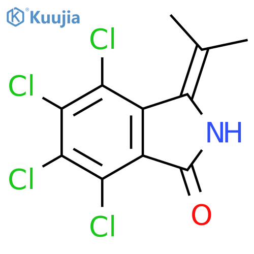 1H-Isoindol-1-one,4,5,6,7-tetrachloro-2,3-dihydro-3-(1-methylethylidene)- structure