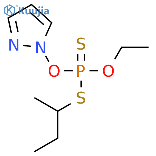 1H-Pyrazole, 1-[[ethoxy[(1-methylpropyl)thio]phosphinothioyl]oxy]- structure