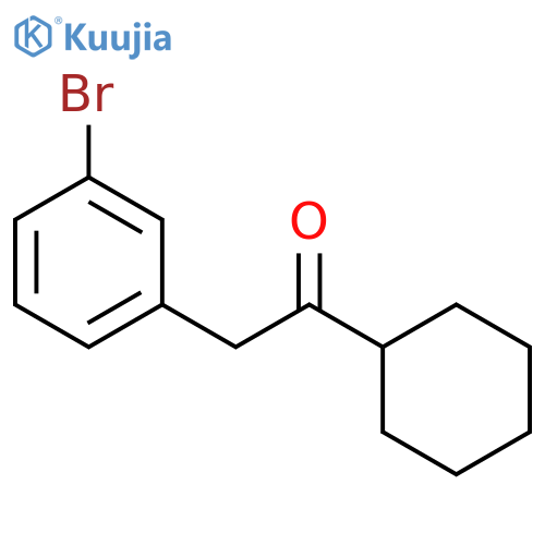 Ethanone, 2-(3-bromophenyl)-1-cyclohexyl- structure