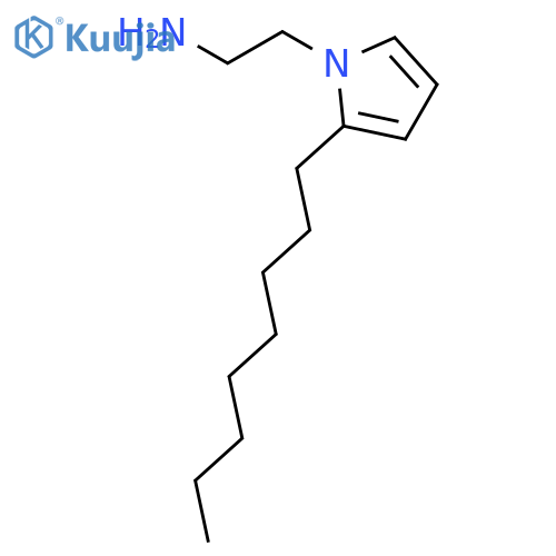 1H-PYRROLE-1-ETHANAMINE, 2-OCTYL- structure