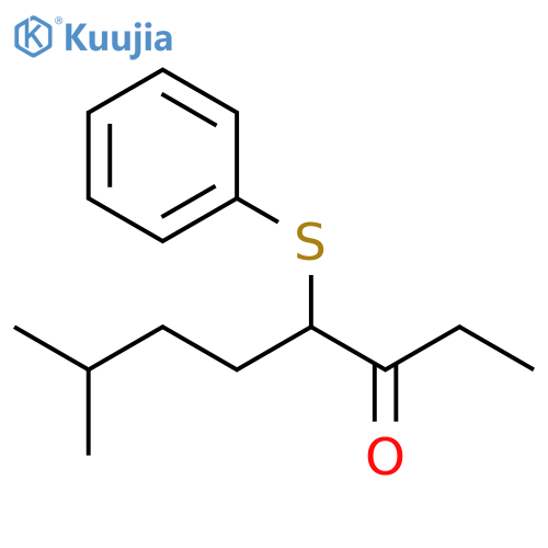 3-Octanone, 7-methyl-4-(phenylthio)- structure