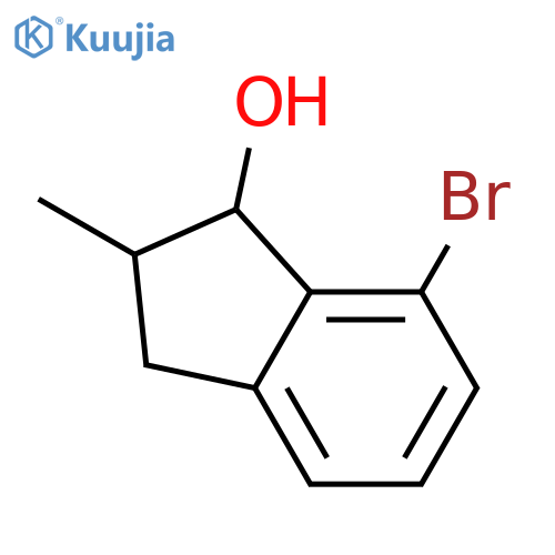 1H-INDEN-1-OL, 7-BROMO-2,3-DIHYDRO-2-METHYL- structure
