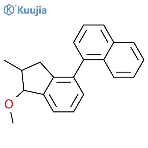 NAPHTHALENE, 1-(2,3-DIHYDRO-1-METHOXY-2-METHYL-1H-INDEN-4-YL)- structure