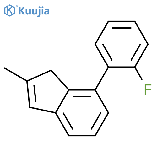 1H-Indene, 7-(2-fluorophenyl)-2-methyl- structure